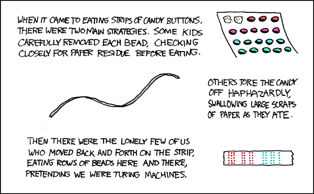 XKCD comic 205, Candy Button Paper