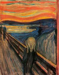 The Scream by Munch, a little bit anachronistic, oh well