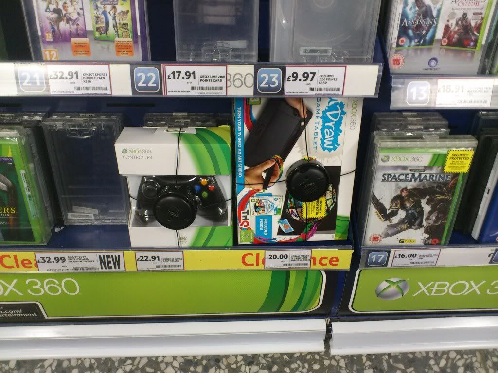 Official Xbox 360 wireless controller (newest black one) £22.91 Tesco instore HotUKDeals