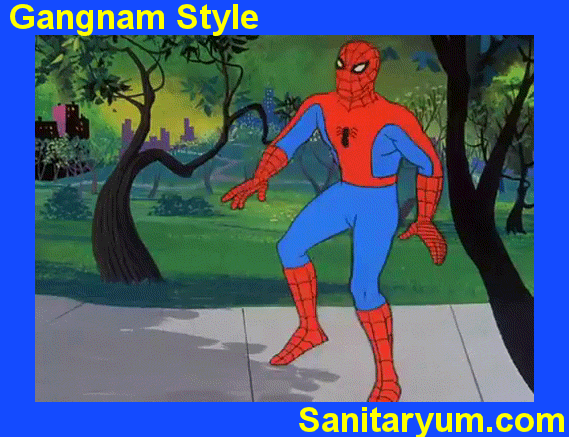 SpideyGangnamStyle.gif