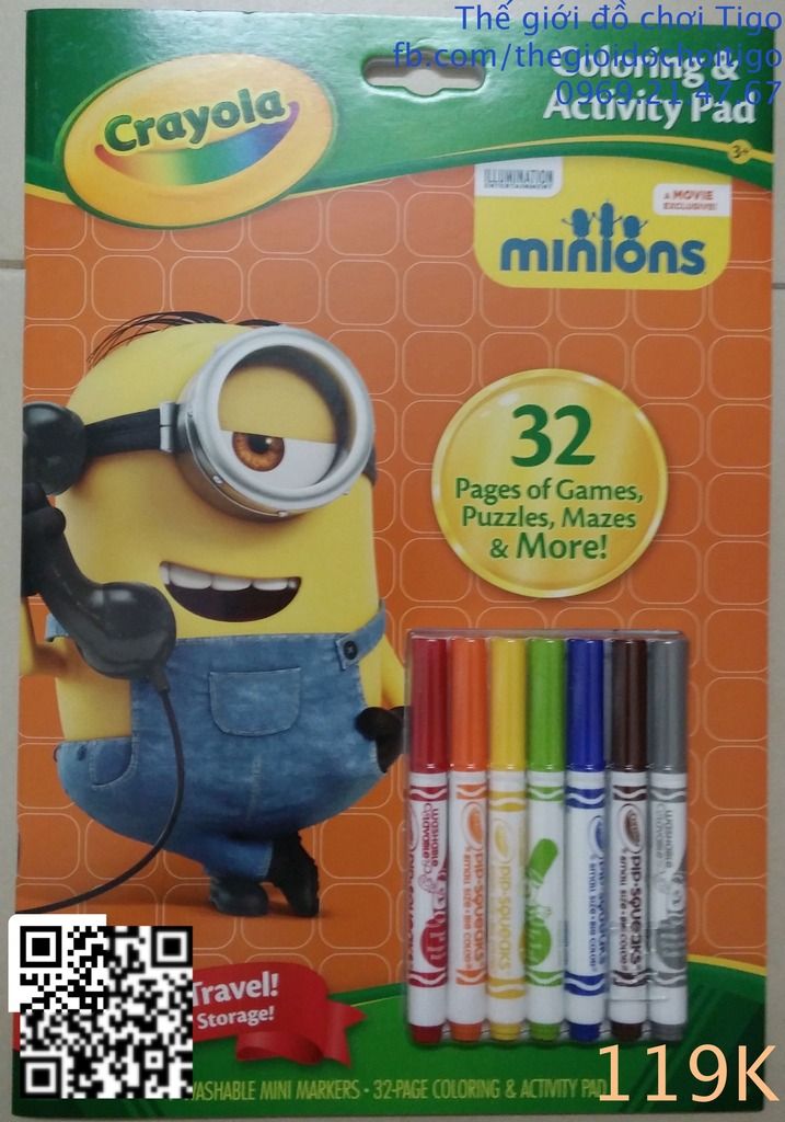 Tập tô màu, bút màu crayola nhập khẩu giá rẻ! - 1