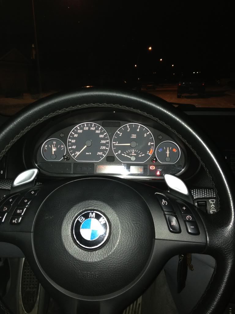 E46 Traction control , ABS, and emergency break lights all on