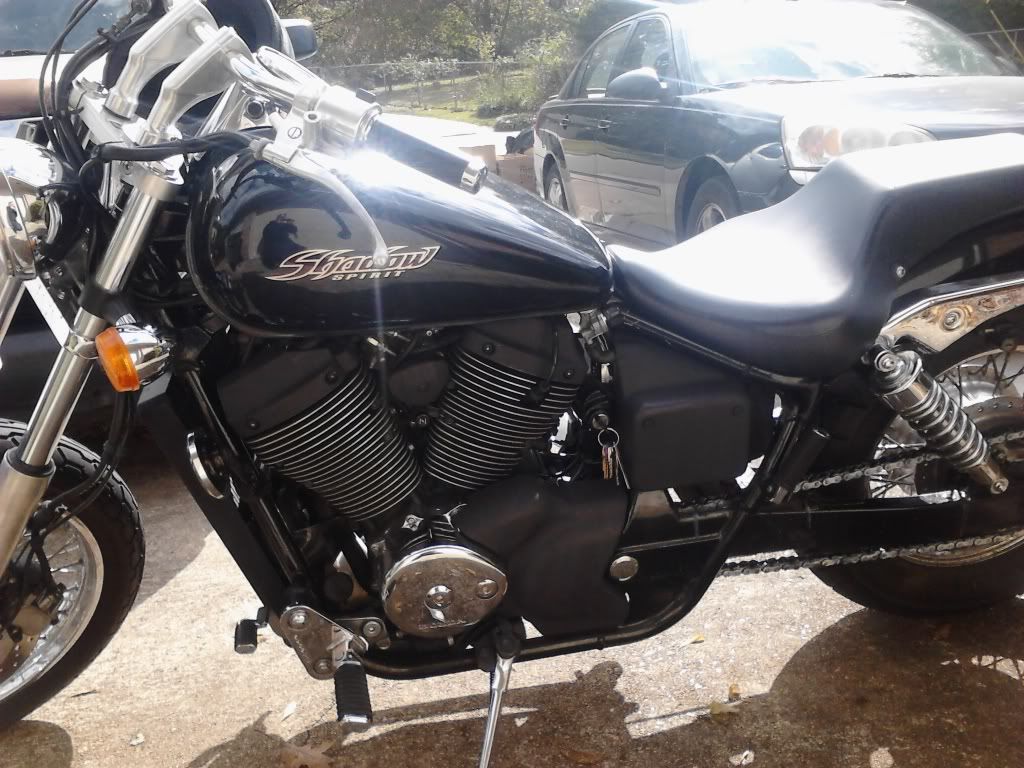 honda shadow 750 straight pipes