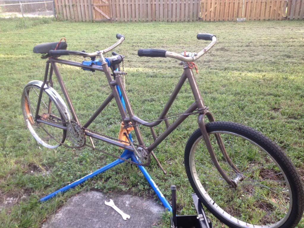 rear steer tandem bicycle