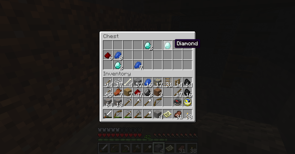 Best loot from a abandoned mineshaft/dungeon chest Survival Mode