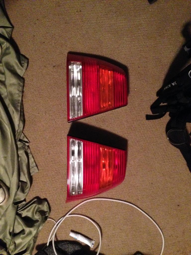 FSMK4 headlights w/ glass lenses, r/c/r/c taillights, 3 spoke steering