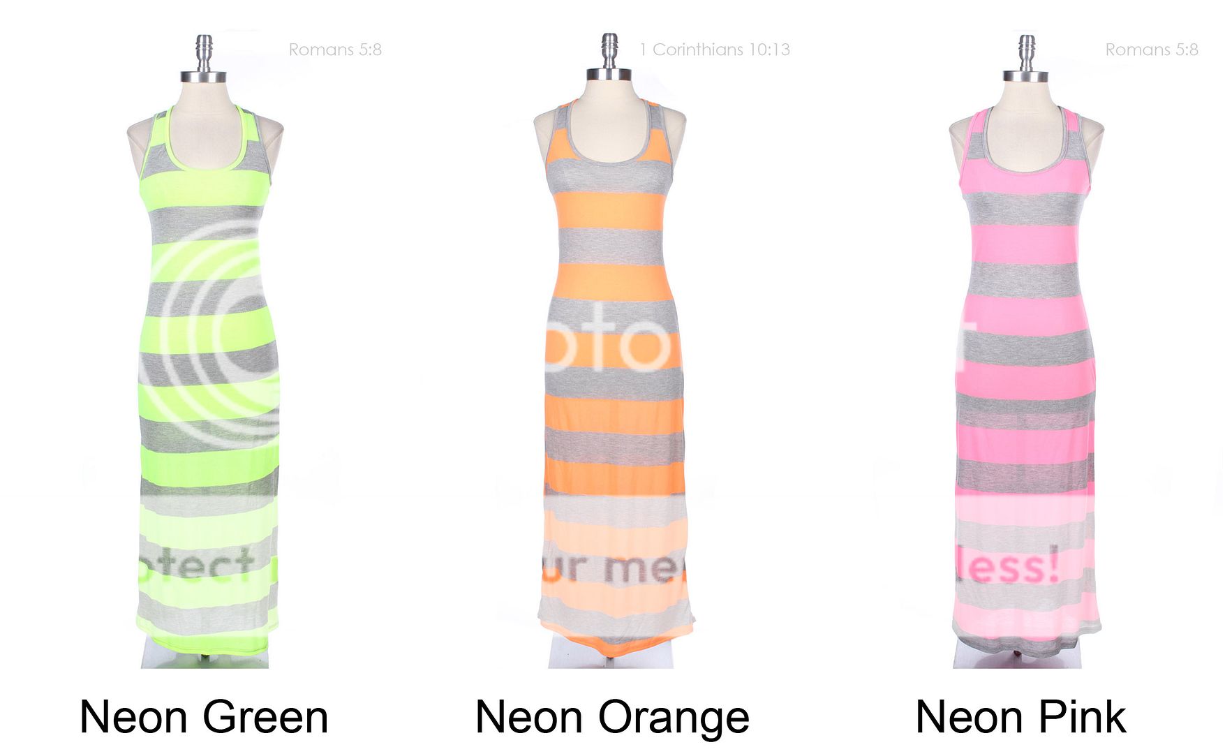 D9010AR18 03 Neon Stripe Maxi Dress   a