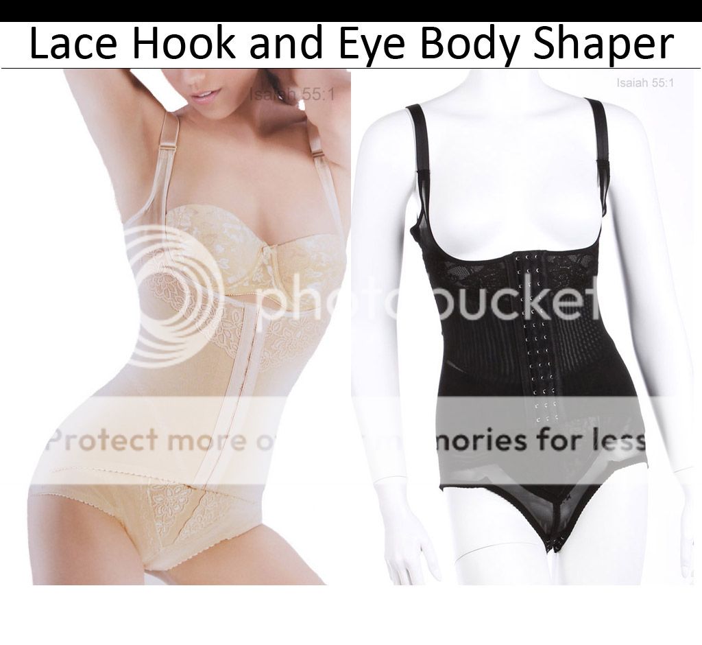 Lace Hook and Eye Body Shaper