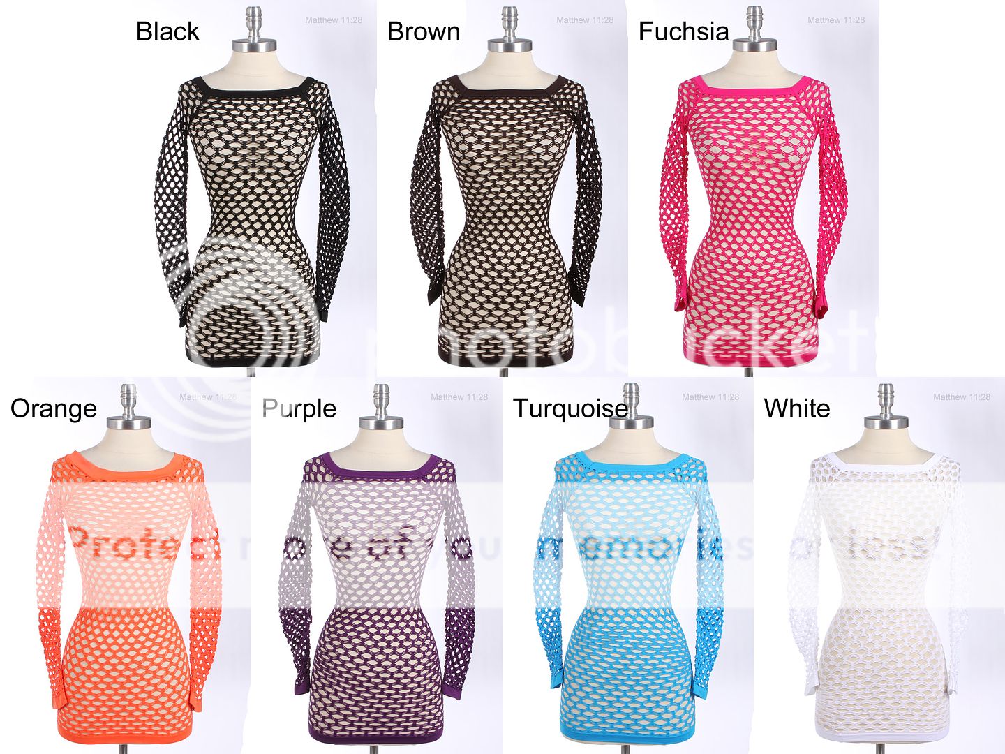 Long Sleeve Top with Holes All Over ONE SIZE FITS ALL Various Color 