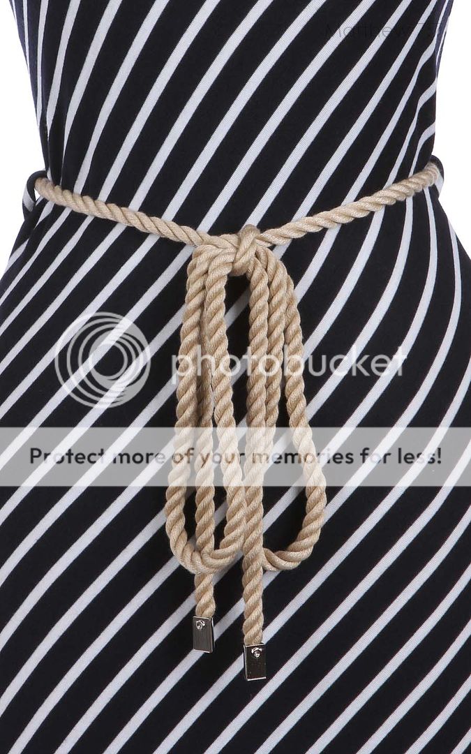 Diagonal Stripes Sleeveless Racerback Full Length Long Maxi Dress Rope 